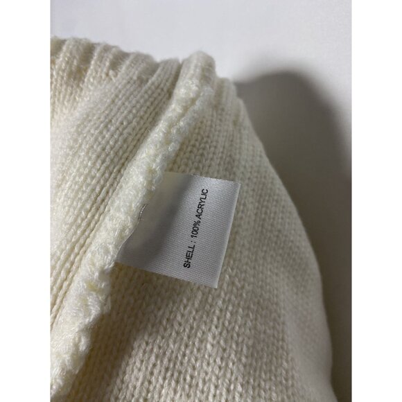 H2H Men's Ivory Knit Sweater Pullover Size XL Button Neck 100% Acrylic - Picture 5 of 10